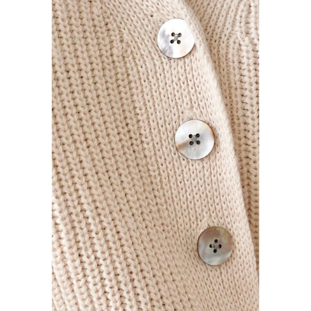 Bellerose Dosany‎ Cardigan loose boxy fit trending luxe Ribbed Knit 0 SM nwot